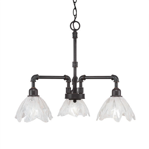 Vintage 3 Light Chandelier In Dark Granite (283-DG-759)