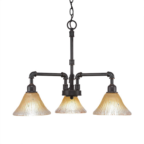 Vintage 3 Light Chandelier In Dark Granite (283-DG-750)