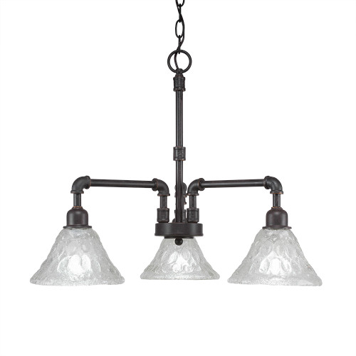 Vintage 3 Light Chandelier In Dark Granite (283-DG-451)