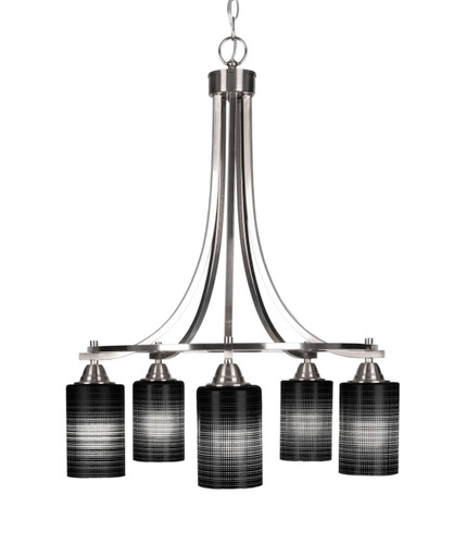 Paramount 5 Light Chandelier In Brushed Nickel (3415-BN-4069)