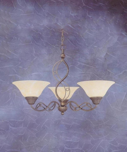 Jazz 3 Light Chandelier In Bronze (233-BRZ-513)