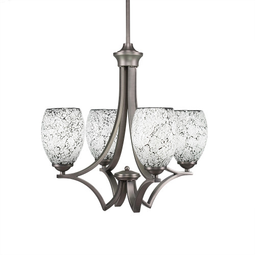 Zilo 4 Light Chandelier In Graphite (564-GP-4165)