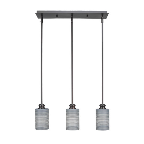 Edge 3 Light Linear Pendalier In Espresso (1153-ES-4062)