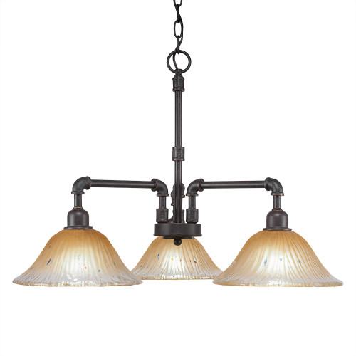 Vintage 3 Light Chandelier In Dark Granite (283-DG-730)