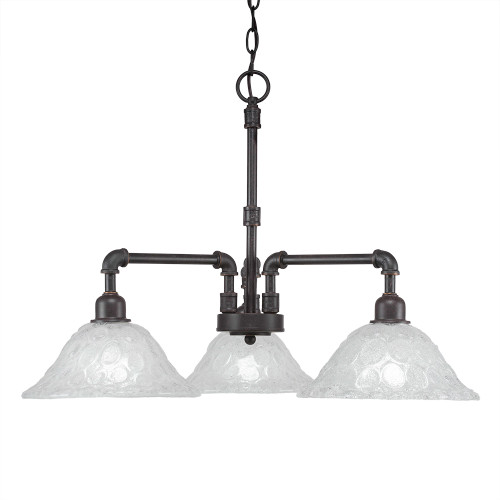 Vintage 3 Light Chandelier In Dark Granite (283-DG-431)