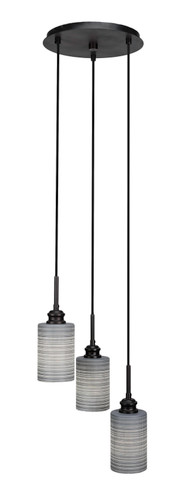 Edge 3 Light Cluster Pendalier In Espresso (1173-ES-4062)