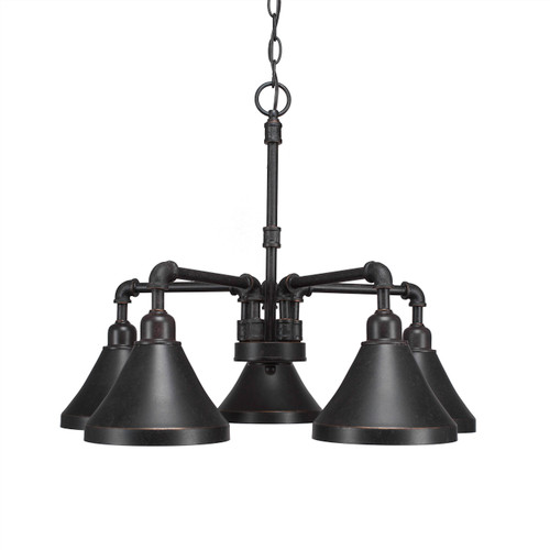 Vintage 5 Light Chandelier In Dark Granite (285-DG-410)