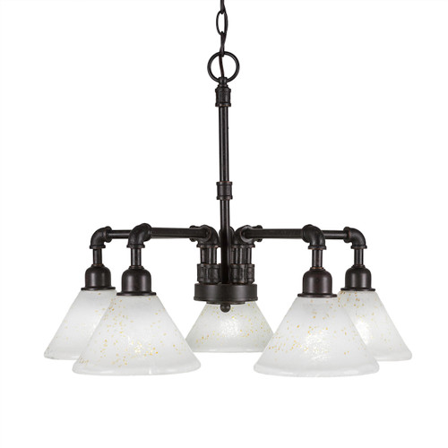 Vintage 5 Light Chandelier In Dark Granite (285-DG-7145)