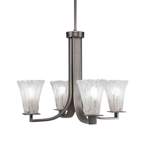 Apollo 4 Light Chandelier In Graphite (574-GP-729)