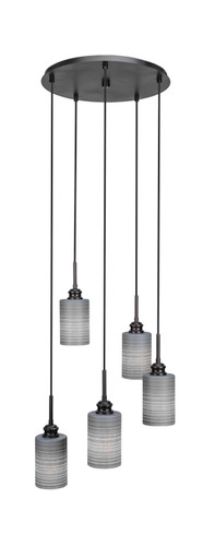 Edge 5 Light Cluster Pendalier In Espresso (1175-ES-4062)
