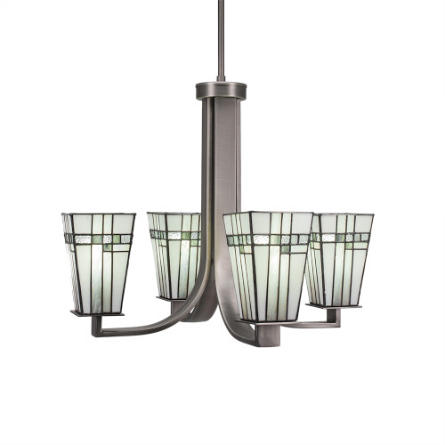 Apollo 4 Light Chandelier In Graphite (574-GP-9554)