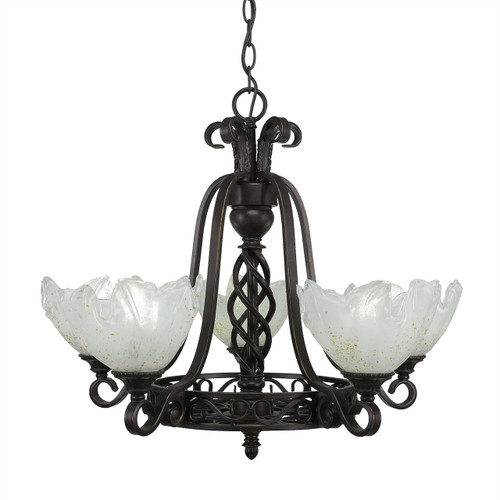 Elegante 5 Light Chandelier In Dark Granite (865-DG-755)