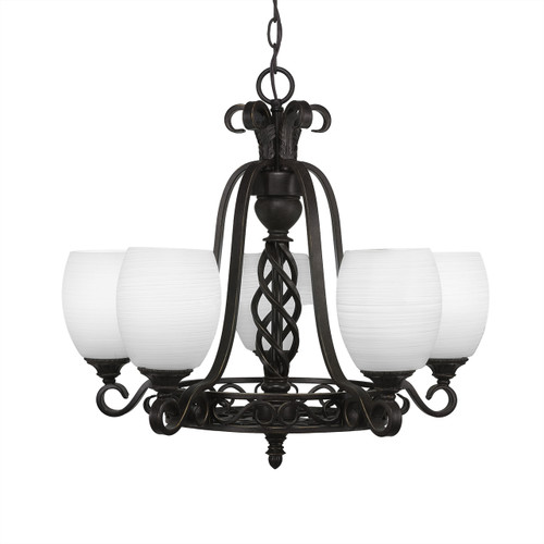 Elegante 5 Light Chandelier In Dark Granite (865-DG-615)