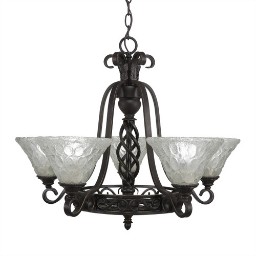 Elegante 5 Light Chandelier In Dark Granite (865-DG-451)