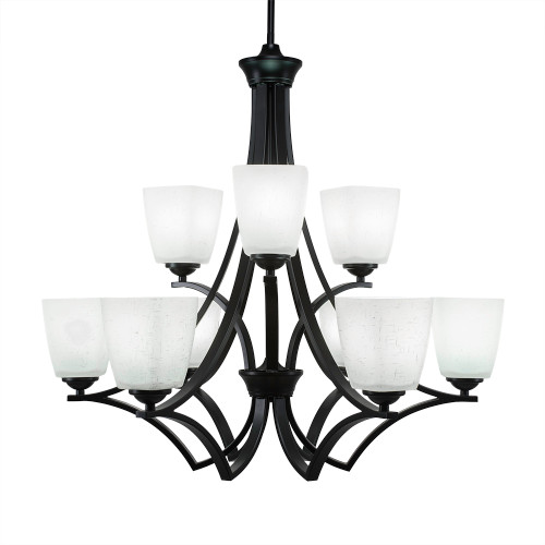 Zilo 9 Light Chandelier In Matte Black (569-MB-460)