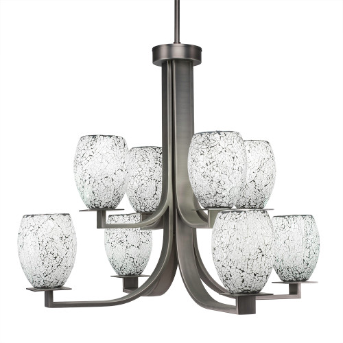 Apollo 8 Light Chandelier In Graphite (578-GP-4165)