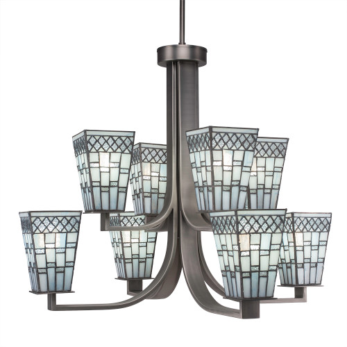 Apollo 8 Light Chandelier In Graphite (578-GP-9104)