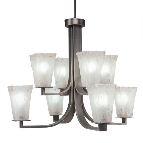 Apollo 8 Light Chandelier In Graphite (578-GP-631)