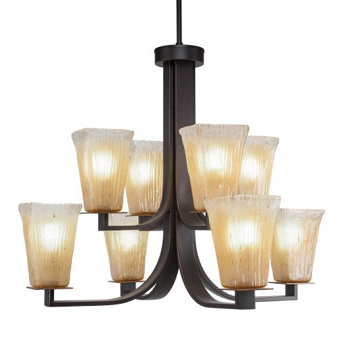 Apollo 8 Light Chandelier In Dark Granite (578-DG-630)