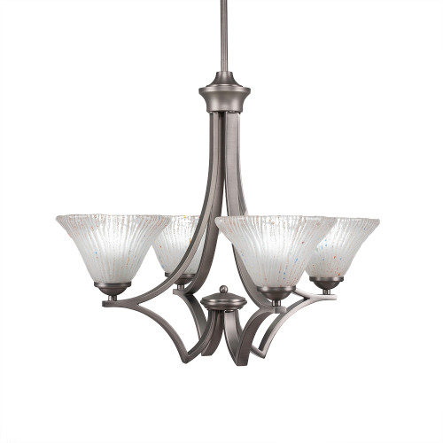 Zilo 4 Light Chandelier In Graphite (564-GP-751)