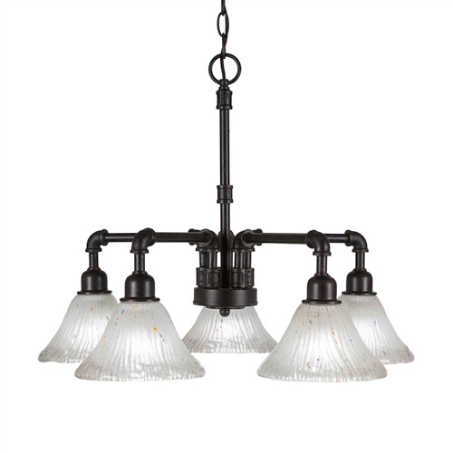 Vintage 5 Light Chandelier In Dark Granite (285-DG-751)