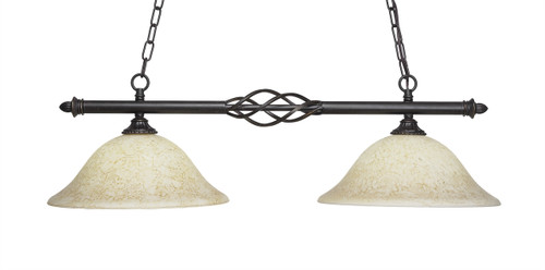 Elegant?? 2 Light Island In Dark Granite (862-DG-528)