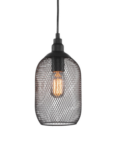 Plexus Pendant Shown In Matte Black Finish With Smoke Smoke Bulb (1804-MB-ST14)