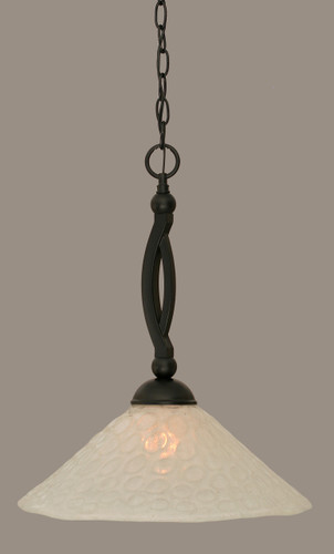 Bow 1 Light Pendant In Matte Black (271-MB-411)