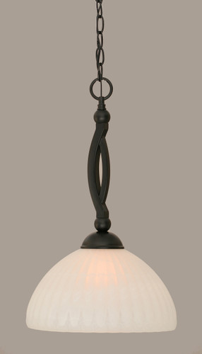 Bow 1 Light Pendant In Matte Black (271-MB-5231)