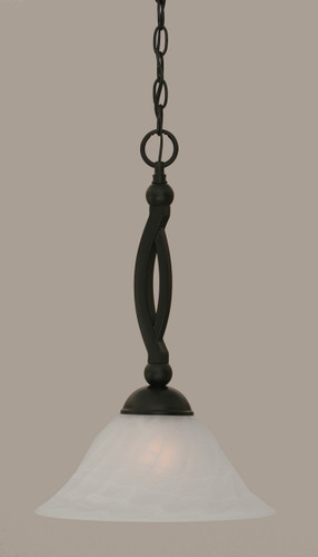 Bow 1 Light Pendant In Matte Black (271-MB-5721)