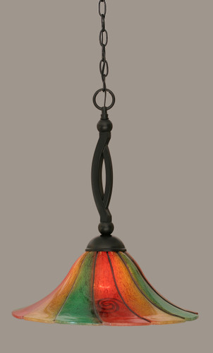 Bow 1 Light Pendant In Matte Black (271-MB-767)