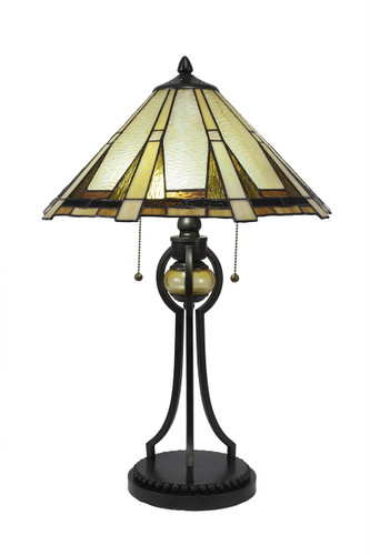 Zion Art 2 Light Table Lamp In Dark Granite (95-DG-9341)