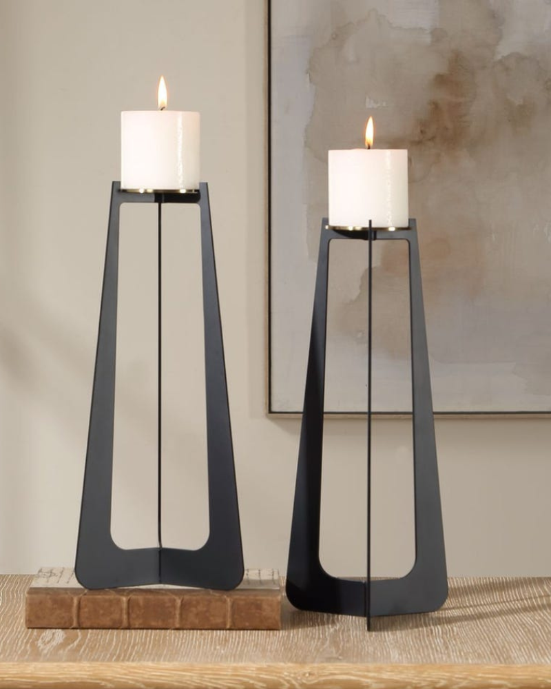 Columnar Candleholders, Set of Two (18315) by Uttermost