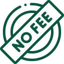 Handshake icon representing no restocking fees