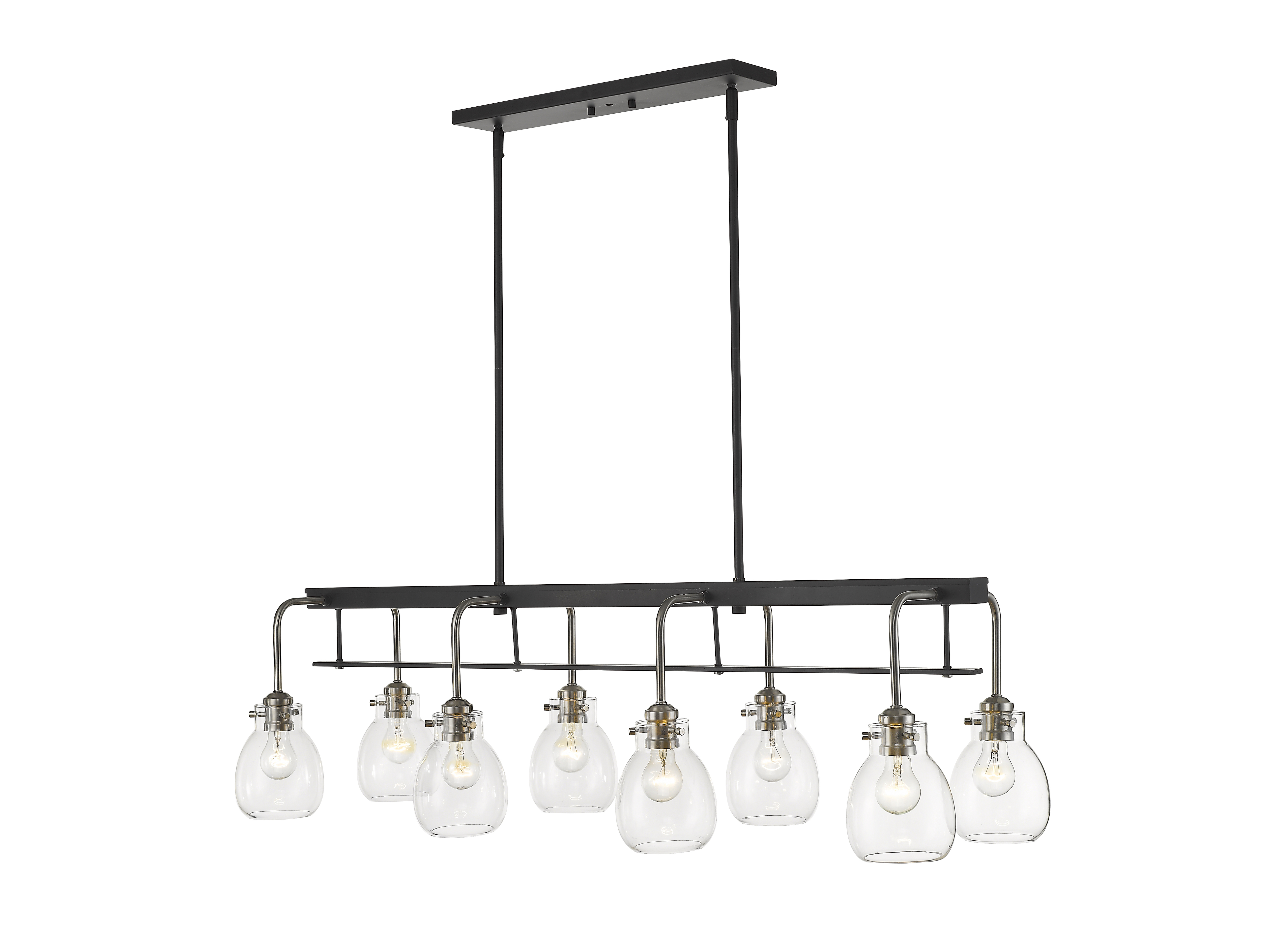 Maa★ Z-Lite 481MP-MB-BN Matte Black / Brushed Nickel Malcalester