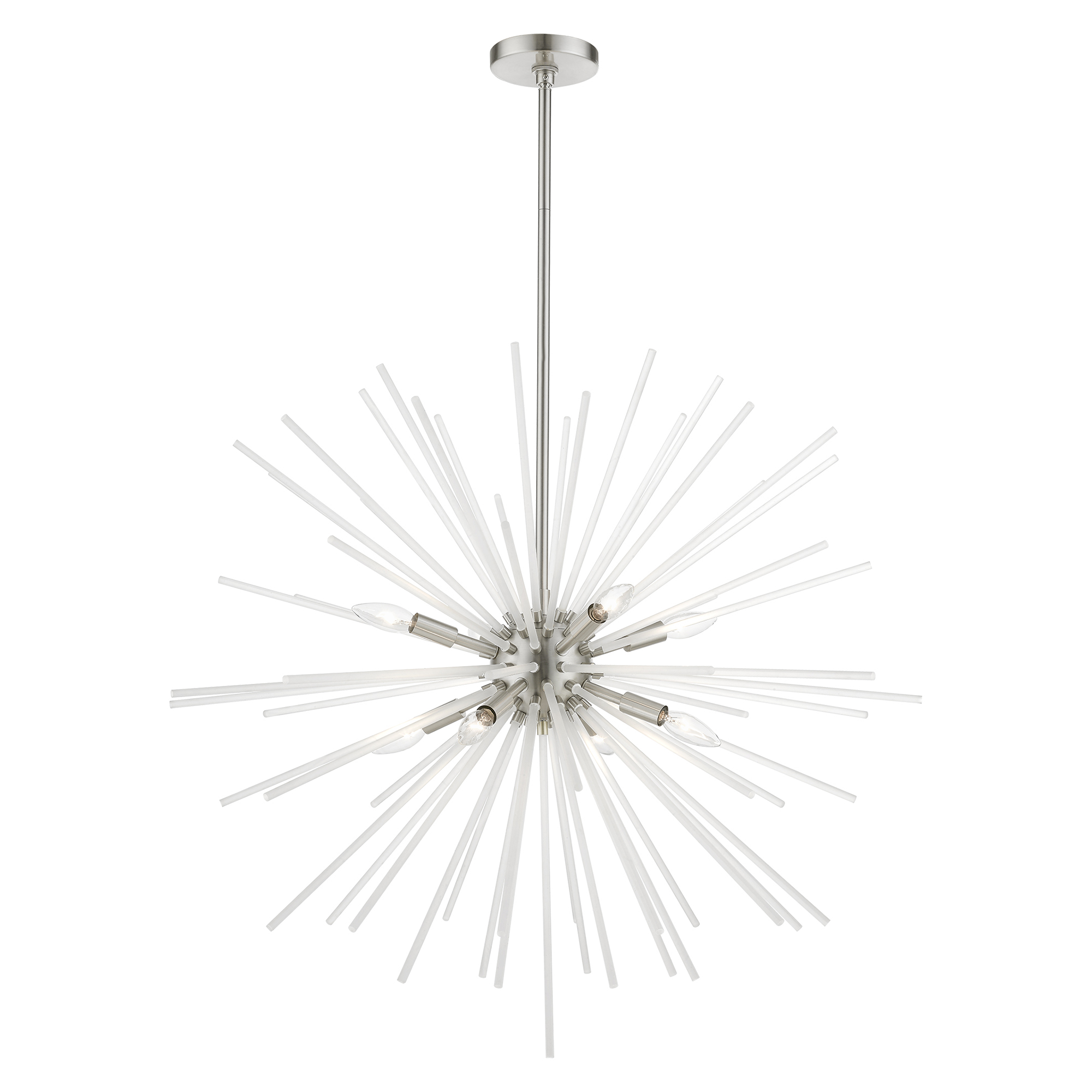 Lucy　1225 Arya 45 Light Chandelier With Satin Gold Finish – CWI LIGHTING