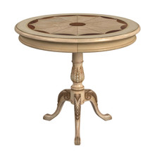 Carissa Antique Beige Pedestal Table (0533424)