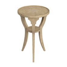 Dalton Antique Beige Round Accent Table (1328424)