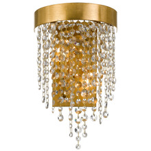Winham 2 Light Antique Gold Crystal Sconce (WIN-612-GA-CL-MWP)