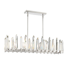Watson 6 Light Polished Nickel Linear Chandelier (WAT-B2006-PN)