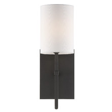 Veronica 1 Light Black Sconce (VER-241-BF)