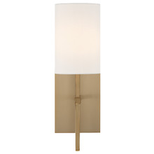 Veronica 1 Light Aged Brass Sconce (VER-241-AG)