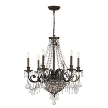 Vanderbilt 6 Light Bronze Chandelier (5166-EB-CL-MWP)