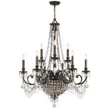 Vanderbilt 12 Light Bronze Chandelier (5168-EB-CL-MWP)