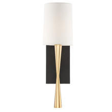Trenton 1 Light Aged Brass & Black Forged Sconce (TRE-221-AG-BF)