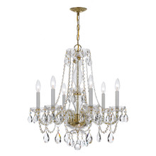 Traditional Crystal 6 Light Polished Brass Chandelier (5086-PB-CL-MWP) Traditional Crystal 6 Light Polished Brass Chandelier (5086-PB-CL-MWP)