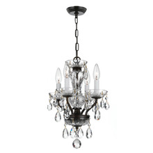 Traditional Crystal 4 Light Bronze Mini Chandelier (5534-EB-CL-MWP) Traditional Crystal 4 Light Bronze Mini Chandelier (5534-EB-CL-MWP)