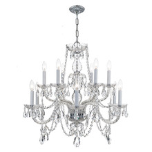 Traditional Crystal 12 Light Polished Chrome Chandelier (1135-CH-CL-S) Traditional Crystal 12 Light Polished Chrome Chandelier (1135-CH-CL-S)