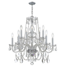 Traditional Crystal 10 Light Polished Chrome Chandelier (1130-CH-CL-MWP) Traditional Crystal 10 Light Polished Chrome Chandelier (1130-CH-CL-MWP)