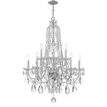 Traditional Crystal 10 Light Polished Chrome Chandelier (1110-CH-CL-S) Traditional Crystal 10 Light Polished Chrome Chandelier (1110-CH-CL-S)